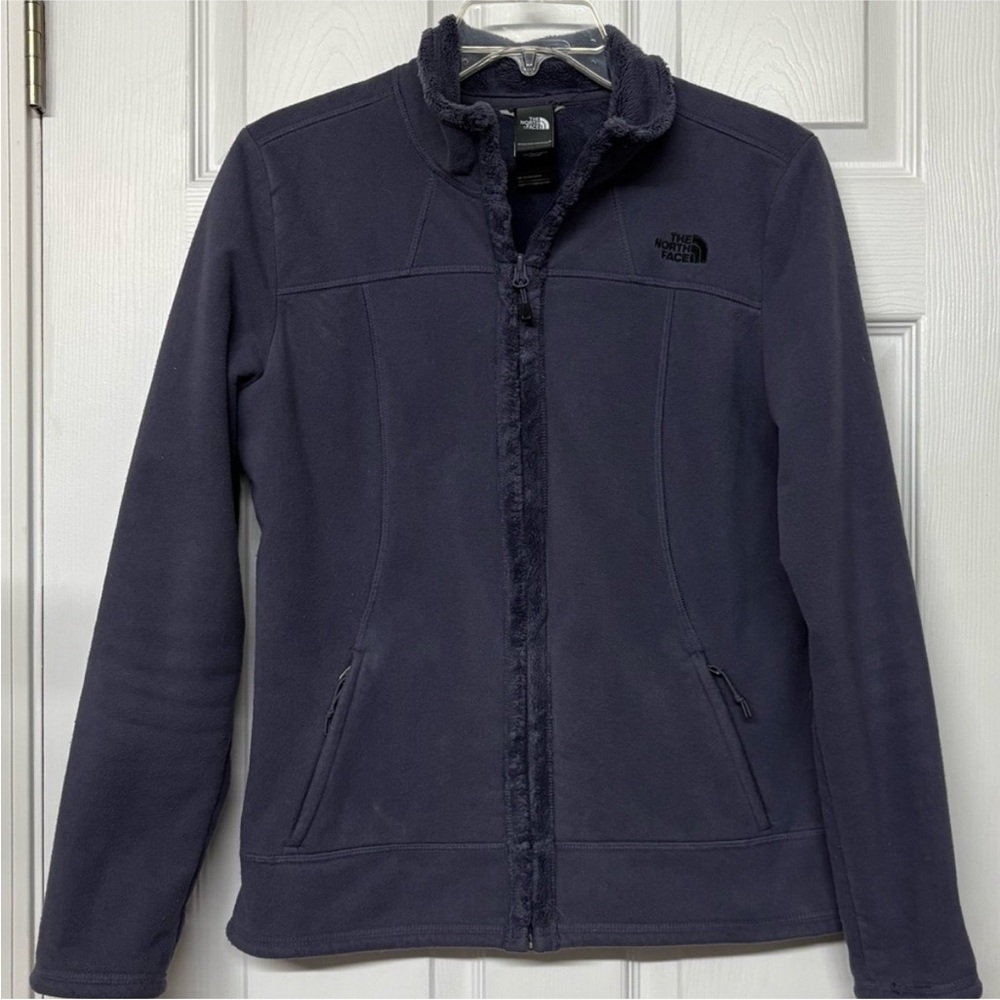 The North Face Jacket Fleece Zip Up Dark Purple Sz Small